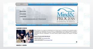 Diseño de sitio web para Mind & Process Consultora