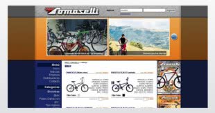 Diseño web sitio de Bicicletas Tomaselli