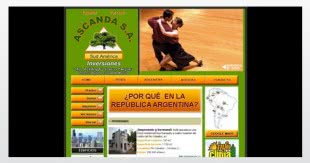 Diseño de sitio web para Ascanda Inversiones