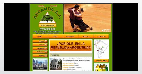 Diseño de sitio web para Ascanda Inversiones Diseño de sitio web para Ascanda Inversiones