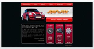 Diseño de sitio web para Sport´s car
